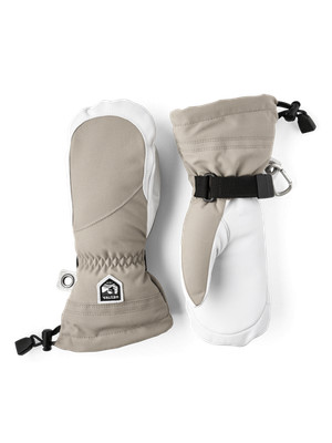 Hestra W Heli Ski Mitt khaki/offwhite ( 5,0 | 6,0 | 9,0 ) - Skihandschuhe Damen