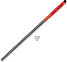 StewMac 3-Corner Fret Dressing File (Medium, 8" Length) - For Traditional...