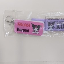 Sanrio Kuromi Round1 Lanyard with Keychain Purple Pink Set New Sealed