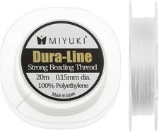 Miyuki Dura-line Strong Beading Thread 20m Crystal 0.15mm Jewelry Making Beading