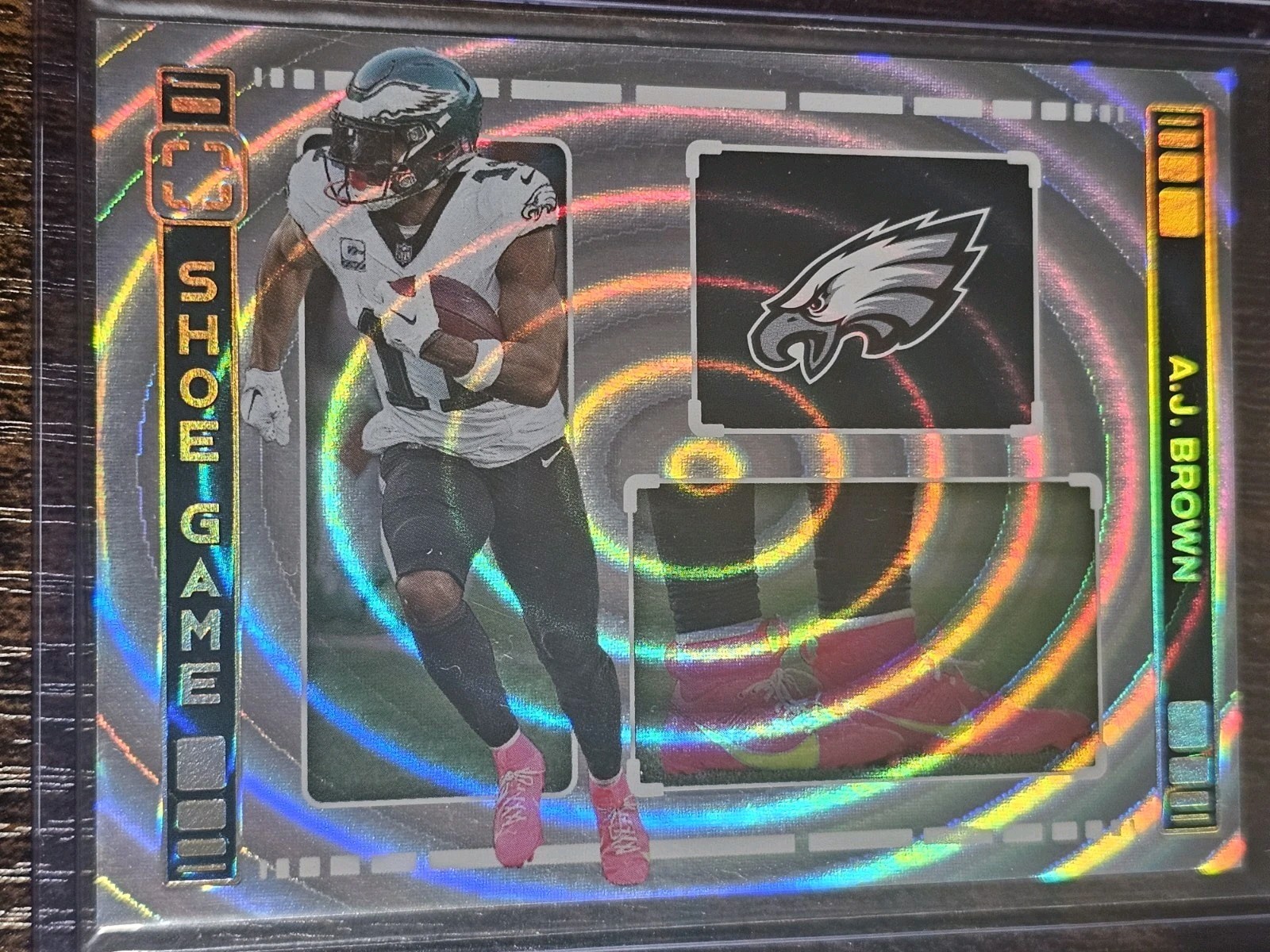 2024 Panini Photogenic AJ Brown Shoe Game SSP Rare Case Hit! Eagles #SG-ABR