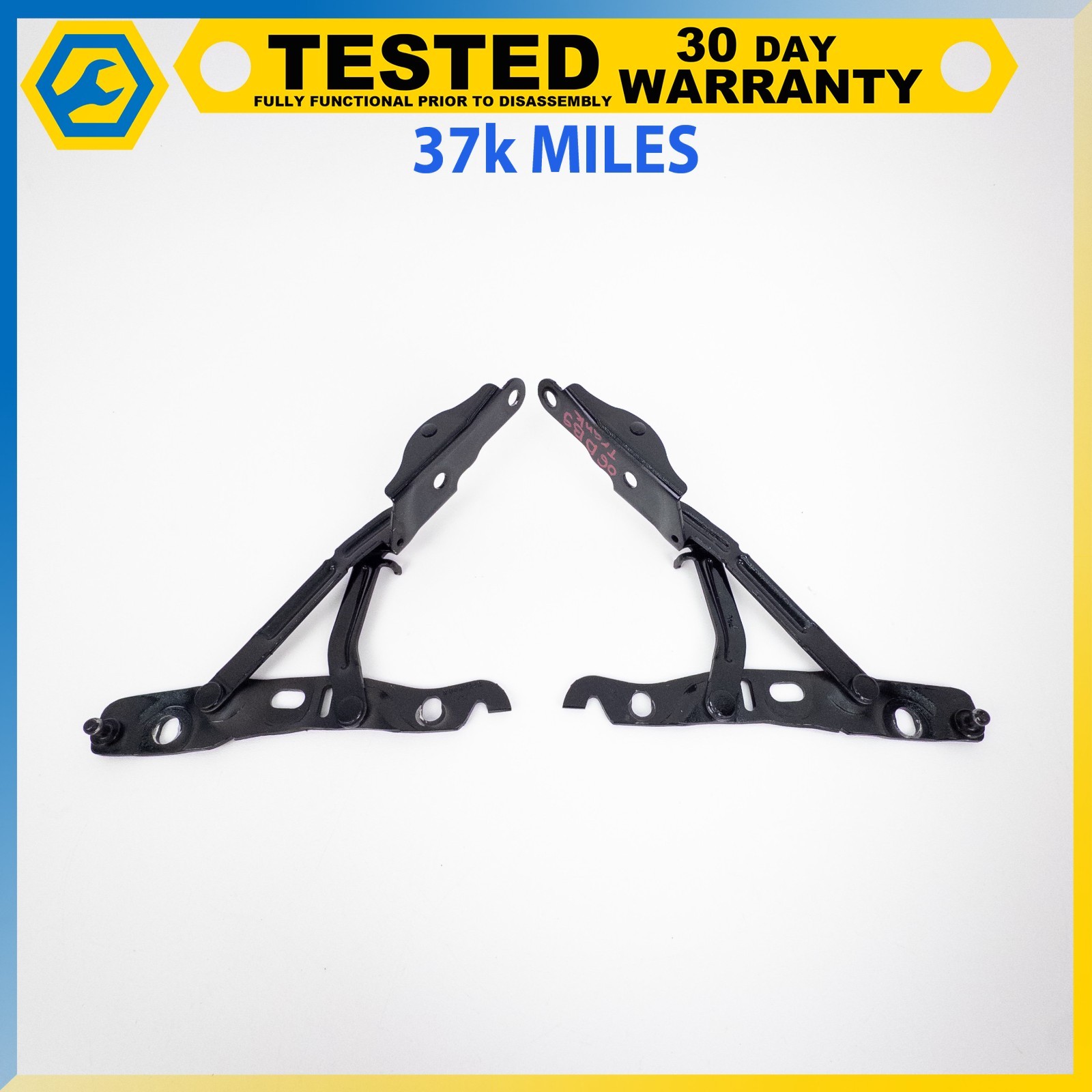 05-16 ASTON MARTIN DB9 VOLANTE REAR LEFT & RIGHT TRUNK TAILGATE HINGE SET OEM