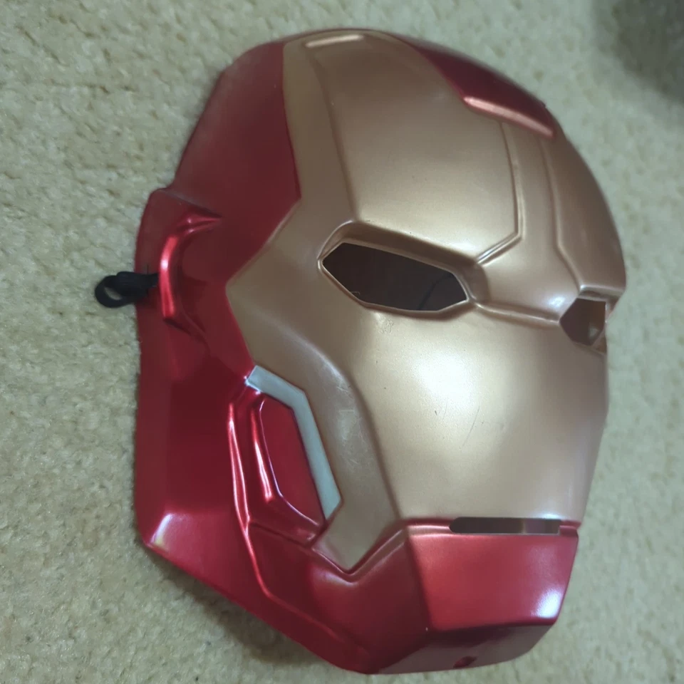 Rubie's Marvel Iron Man Mask 2015 Halloween Costume Kids & Adult W/ Strap - Image 3 of 4
