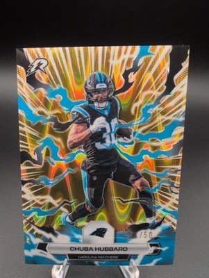 2025 Topps Resurgence Chuba Hubbard Gold Wave /50 Carolina Panthers 