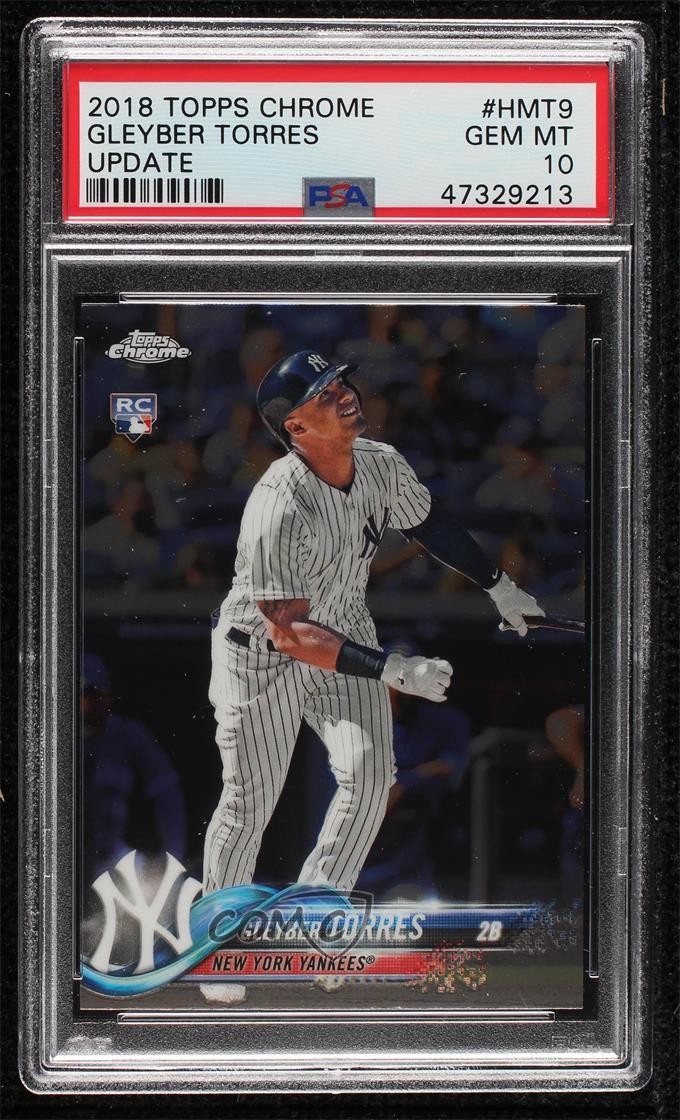 2018 Topps Chrome Update Target Exclusive Gleyber Torres #HMT9 PSA 10 GEM MT 1q7