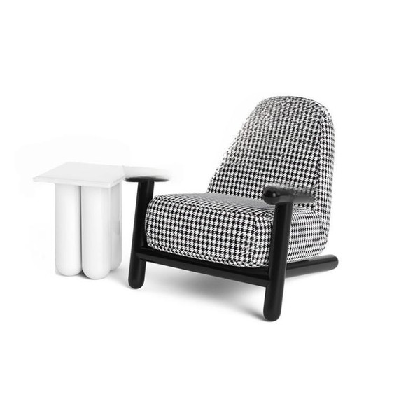 Sessel Design Sofa 1 Sitzer Relax Textil Lounge Luxus Polster Club Neu-image