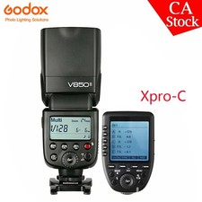 US Godox V850II 2.4G Camera Flash Xpro-C Transmitter For Canon 5D 6D 7D 80D 750D