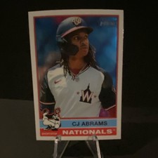 Topps 2025 Heritage C.J. Abrams #237 Chrome Washington Nationals MLB Baseball
