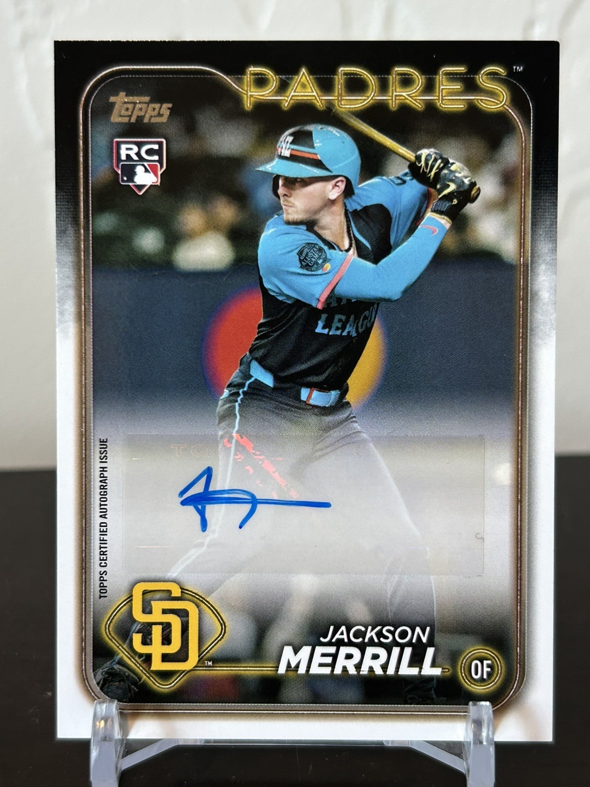 2024 Topps Update Series Jackson Merrill All-Star Game Auto RC  #ASGA-JM Padres