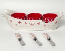 Temp-tations Special Edition Sleigh Baker,Ramekins,Spreaders REINDEER H229478