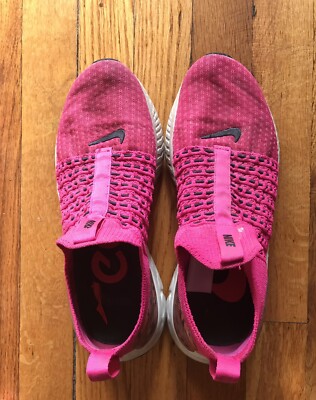 Nike React Phantom Run FK 2 Women Size 8 Running Shoes Sneaker DQ7649-600 Pink