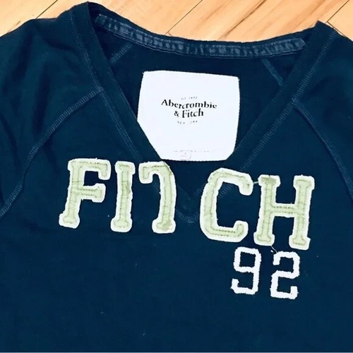 Abercrombie Fitch Vintage Sweatshirt Oberteil Shirt blau grün Teen Style Small - Bild 3 von 7