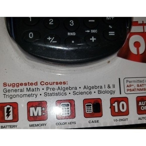 Sentry 56 Function Scientific 10 Digit Display Calculator CAL-CA656 New In Pkg - Picture 4 of 10