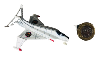 Spielzeugauto Flugzeug Captain Scarlet Interceptor Diecast Metall Vintage nfb