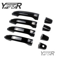 4pcs Glossy Black Exterior Door Handles For Chevy Silverado Gmc Sierra 2014-2019 4pcs Glossy Black Exterior Door Handles For Chevy Silverado Gmc Sierra 2014-2019