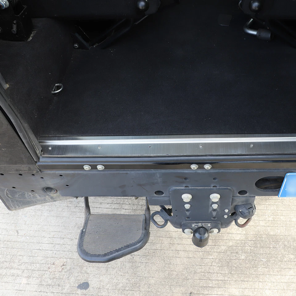 For LR Defender 2004-2019 Rear Guard Trim Anti-Scratch Strip Stainless Steel - Image 2 of 4