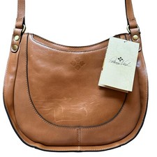 Patricia Nash Candelara Bag Brown Vintage Distressed Leather Crossbody Purse NWT