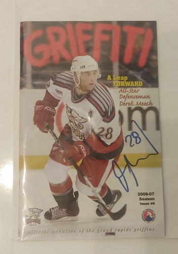 Derek Meech Signed Griffiti Grand Rapids Griffins Detroit Red Wings