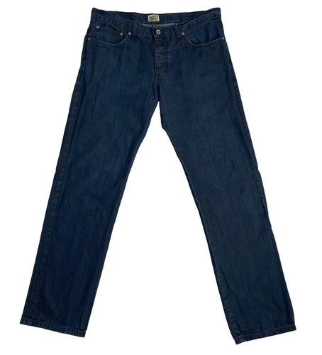 WXYZ Nomad Slim Fit Denim Mens 35x30 Blue Whiskered 5 Pocket Jeans