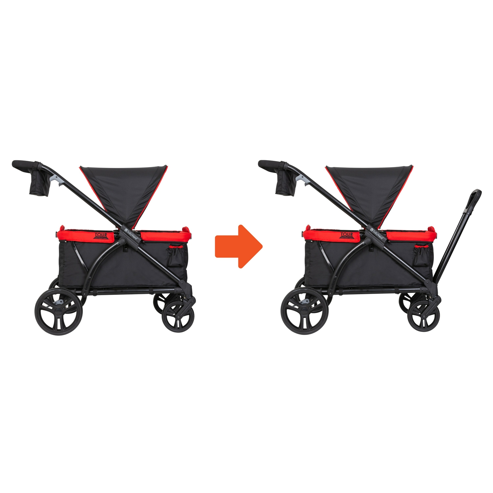 baby trend tour 2 in 1 stroller wagon