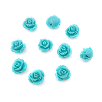 Flower Shaped Spacer Beads Rose-Carved Coral Gemstone Loose Beads - For Jewelry Making, 15 Colors, Handmade, Dyed, 1mm Hole Rose Carved Flower Beads Jewelry Making - Foto 9