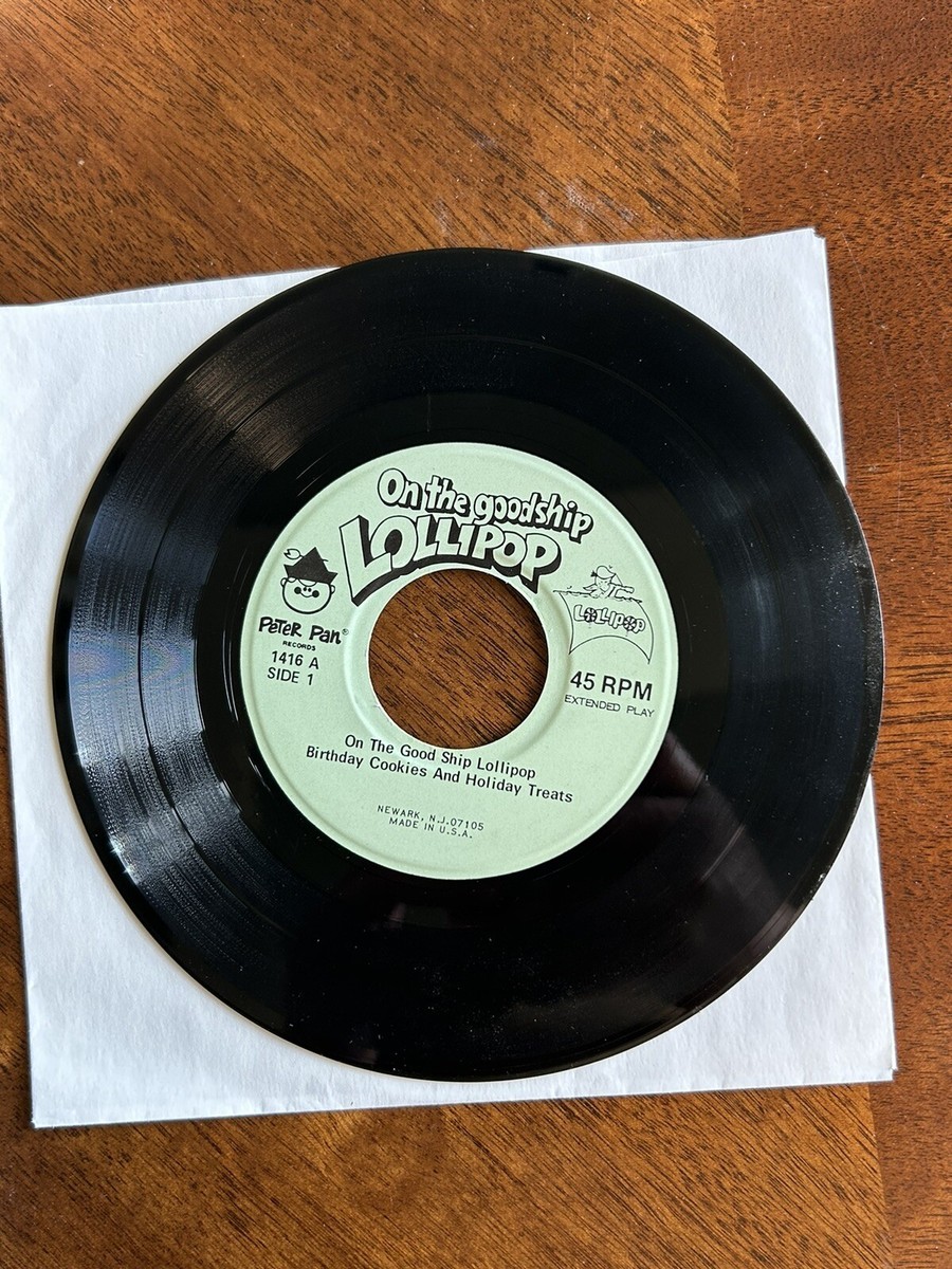 Peter Pan Players On The Good Ship Lollipop Birthday Cookies Vinyl
