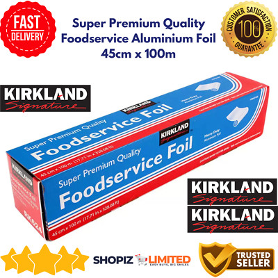 Kirkland Signature Super Premium Qualität Lebensmittel Gastronomie Alufolie 45cmx100m