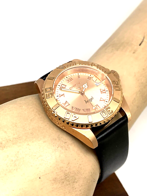 Invicta Women\'s Watch 14322 Angel Quartz Rose Gold Black Leather Strap 40mm Invicta Women main image 3