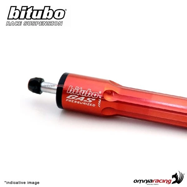BMW S1000RR 2012-2014 Red Twin Tube Steering Shock Absorber - Image 3 of 4