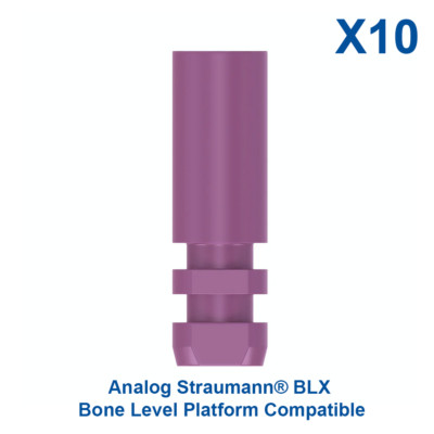 10x Dental Titanium Analog Compatible With Straumann BLX B0ne Level Platform