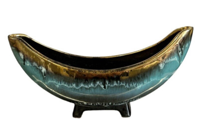 VTG 1950 Carstens Tonnieshof signed W. Germany 1036-rare cresent candy dish