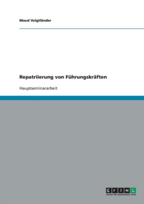 Voigtl?nder - Repatriierung von F?hrungskr?ften - New paperback or sof - T555z