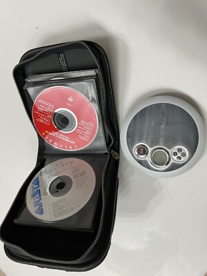 Retro Philips AX2411/17 CD Player 45 Second ESP+ Case+ 30 Discs Read For Details