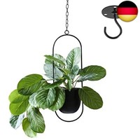 Metall HäNgend Blumentopf ?HäNgender Dekorationstopf Metall Schwarzer Bolo Blume