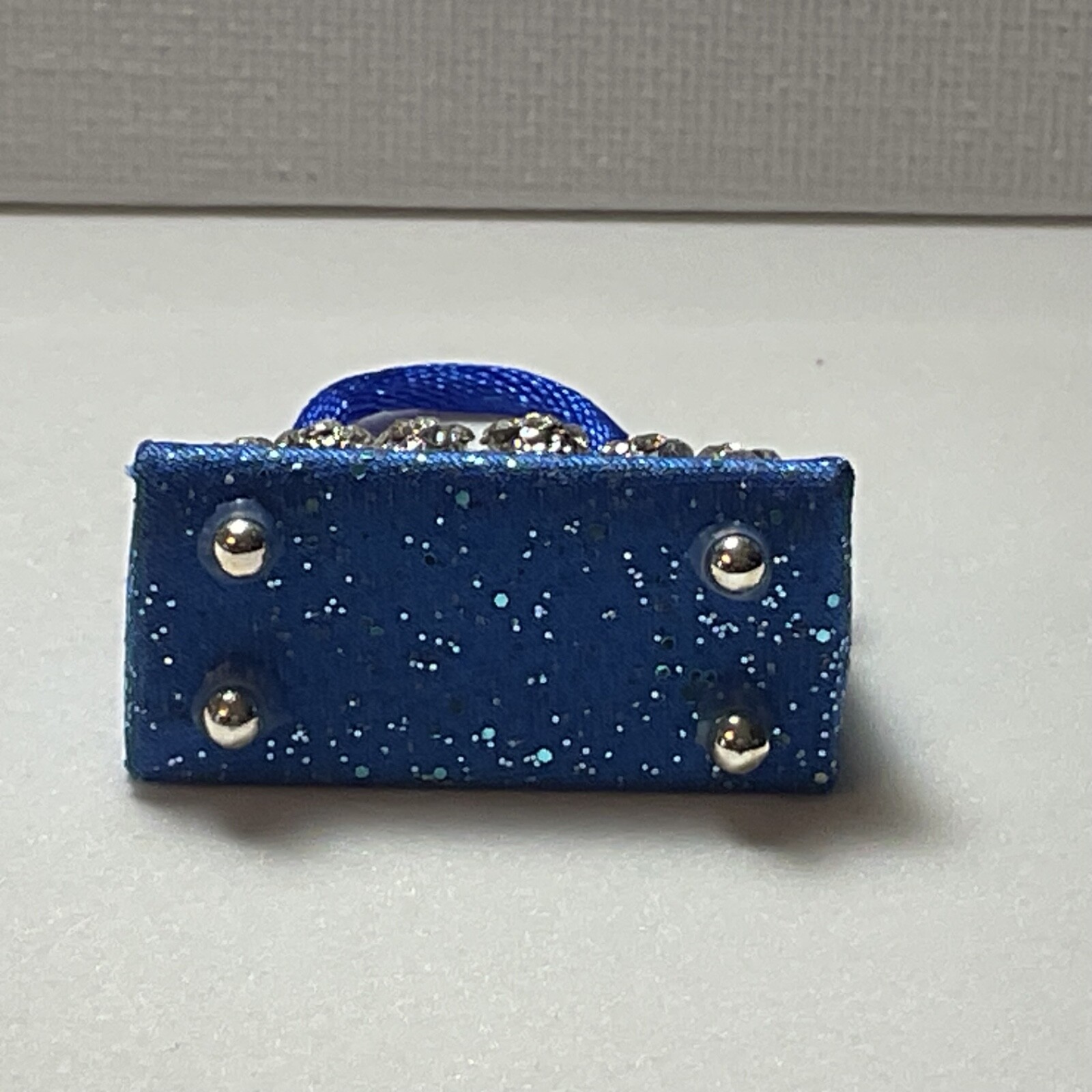 Barbie Doll OOAK Purse Blue Bag For 11” Fashion Dolls Designed by ‘Bee