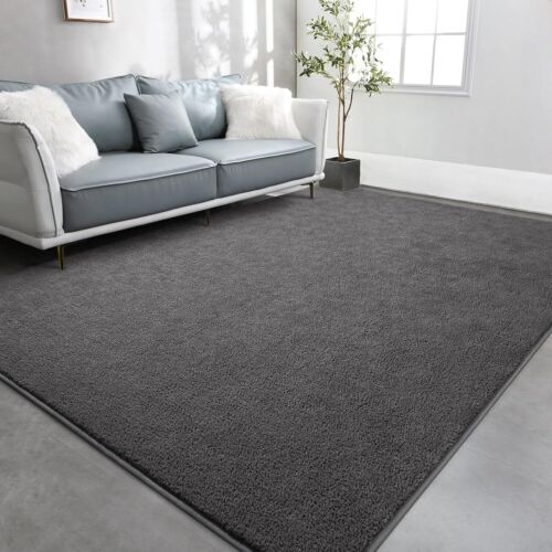 TWINNIS Large Area Rugs for Living Room Bedroom, 5x8 Feet, Dark Grey
