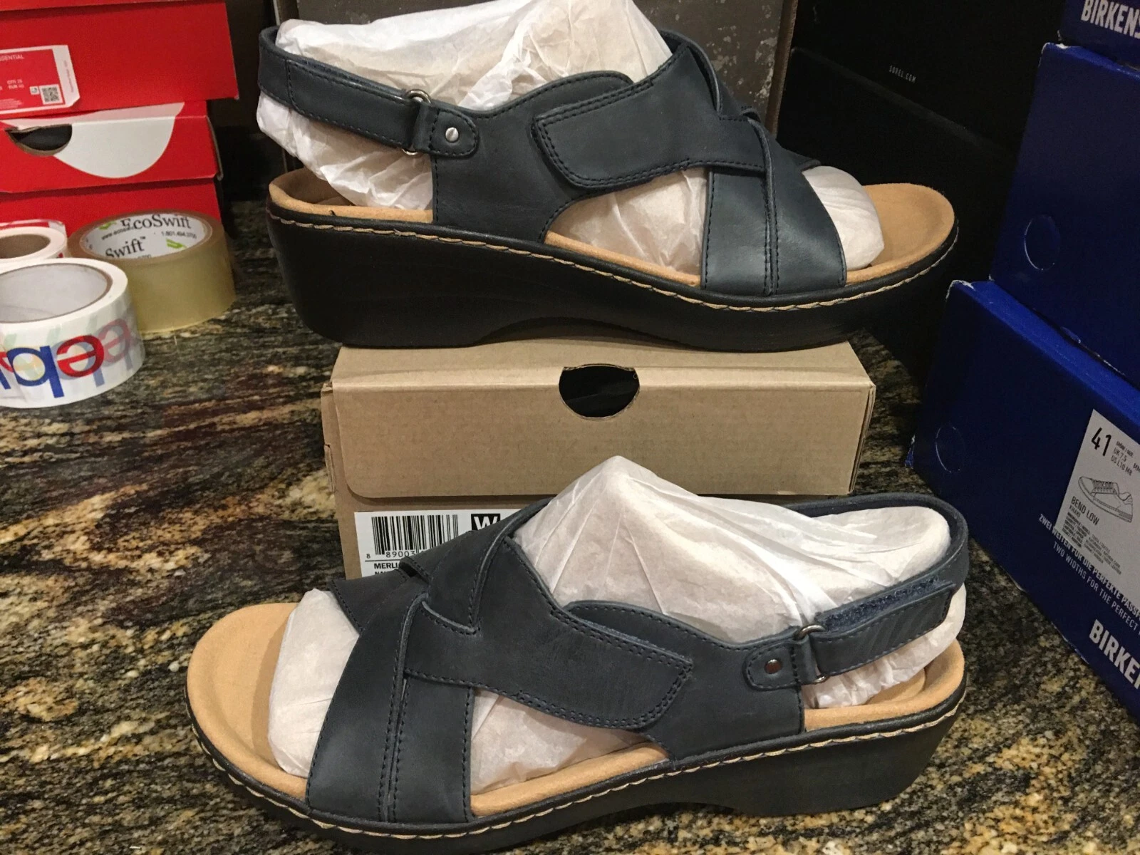 Sandali donna Clarks Merliah Echo NUOVI $85 taglia 11 scarpe