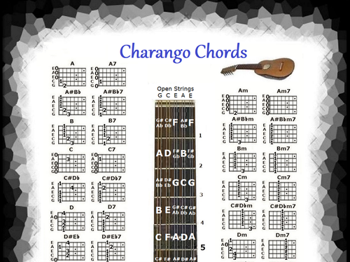▷ Acordes de Charango y sus Notas | Básicos y Complejos 🥇【Actualizado】