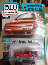 Auto World 1986 Dodge Conquest 1:64 scale Diecast new on blister Red