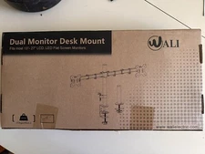 WALI Dual LCD Monitor Fully Adjustable Desk Mount Stand 13-27 in Monitors M002