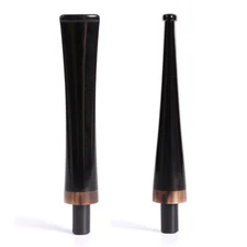 2pcs Acrylic Tapered Stem Replacement For Tobacco Smoking Pipe 3mm Mouthpiece