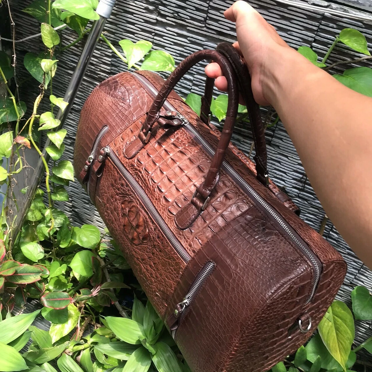 Crocodile Duffle Bag, Alligator Duffle Bag