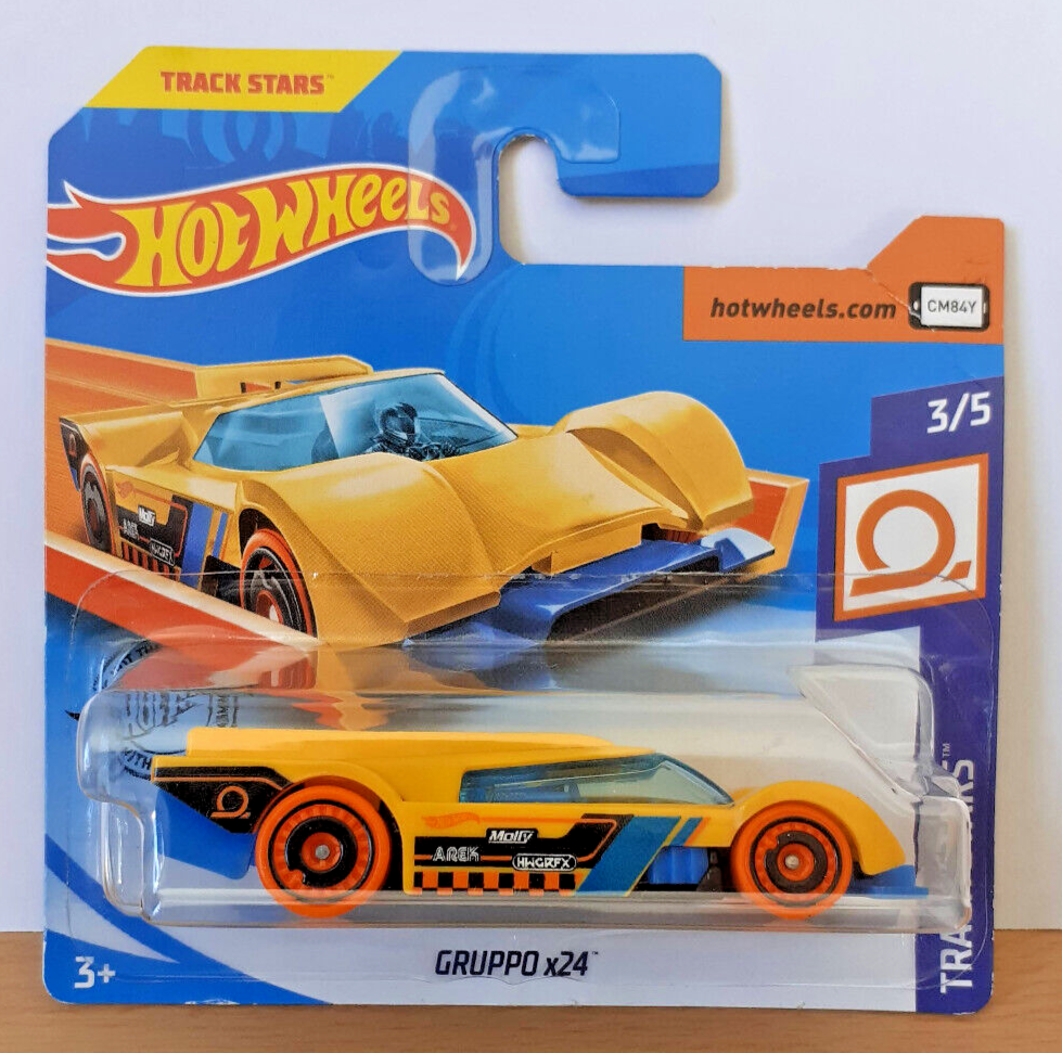 Hot Wheels GRUPPO X24 Yellow TRACK STARS 3 5 49 250 GHF80 Short Card EBay