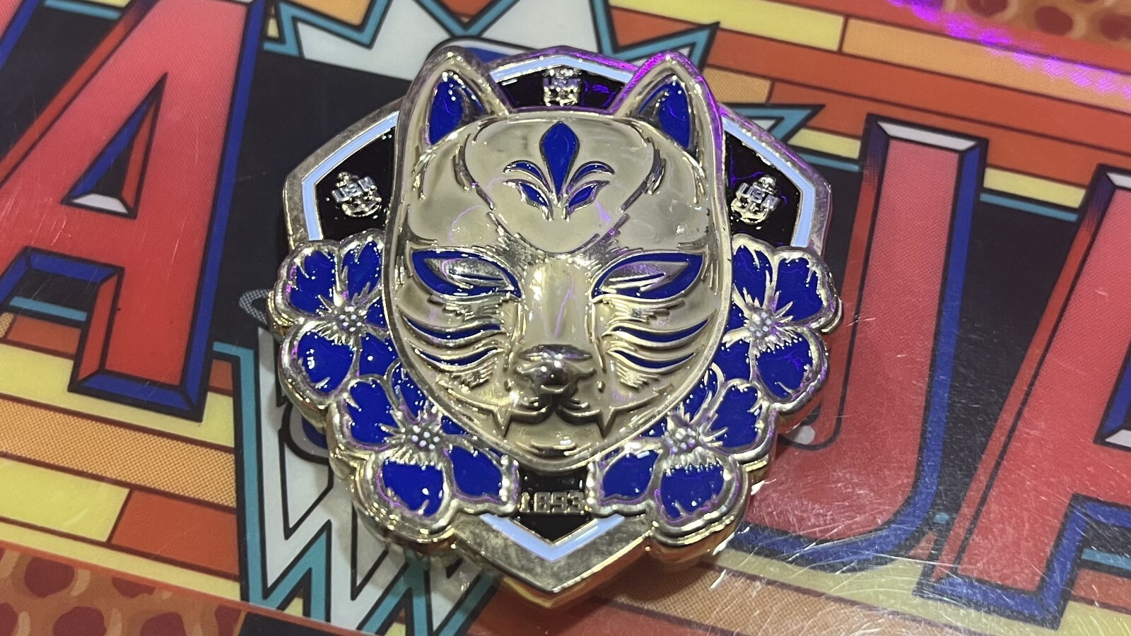 Japanese Mask Navy Chief CPO Challenge Coin