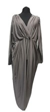 AX Paris Plus Slinky Wrap Jumpsuit Grey Womens Size UK 22 REF CL19