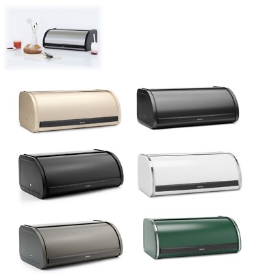 Brabantia Brotkasten Rollbrotkasten Brottopf Brotbox Made in Belgien Edelstahl