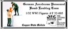 COPPER STATE MODELS CSM F32-005 1:32 WWI GERMAN AERODROME PERSONNEL 2 FIGURES 