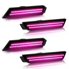 4pcs purple Fender smoked Side Marker Light For Chevy Camaro 2010-2015