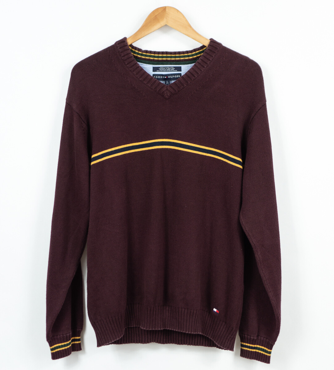 Vintage Tommy Hilfiger V-Neck Jumper 