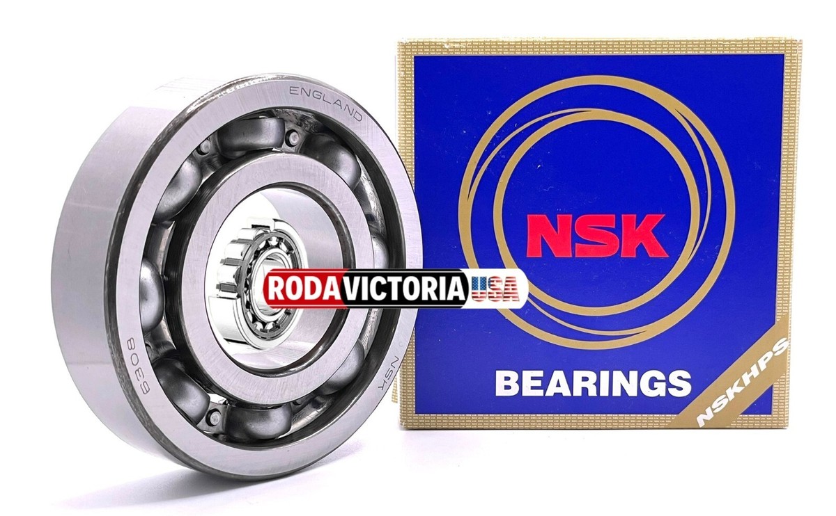 NSK 6308 DEEP GROOVE BALL BEARING, OPEN, NO SEALS 40x90x23
